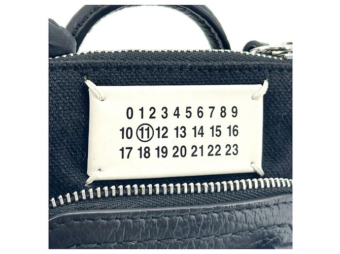 Maison Martin Margiela Maison Margiela Donna Micro Sac 5AC Leather Mini Nero - vista 7