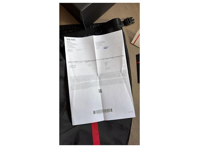 Prada Sneaker aus Lackleder und Mesh Weiß Grau Dunkelblau - Ansicht 12