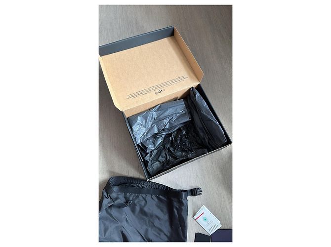 Prada Sneaker aus Lackleder und Mesh Weiß Grau Dunkelblau - Ansicht 14