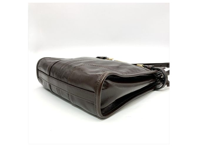 Sac à épaule mini Prada Bonnie Marron foncé - vue 3