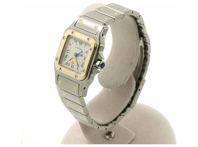 Cartier Santos Galbee SM Moon Phase Two-Tone Damenuhr - Ansicht 2