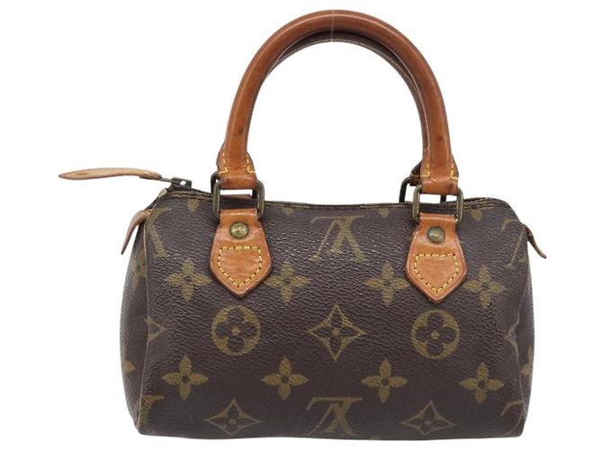 Louis Vuitton Speedy Mini HL Monogram Canvas Castaño - vista 2