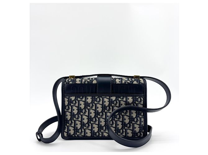 Christian Dior 30 Montaigne Flap Oblique Canvas Beige - vista 3