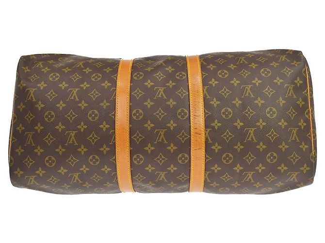 Louis Vuitton Keepall Monogram Canvas 55 Marrom - vista 3