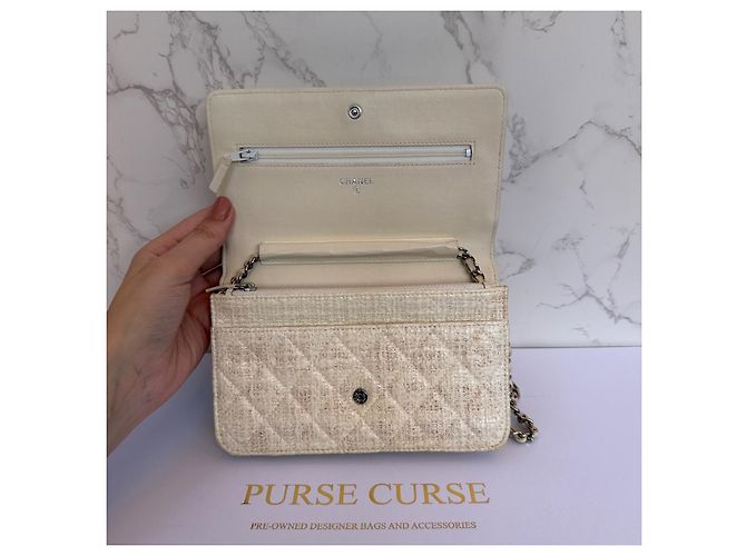 Chanel Wallet on Chain Tasche Beige - Ansicht 13
