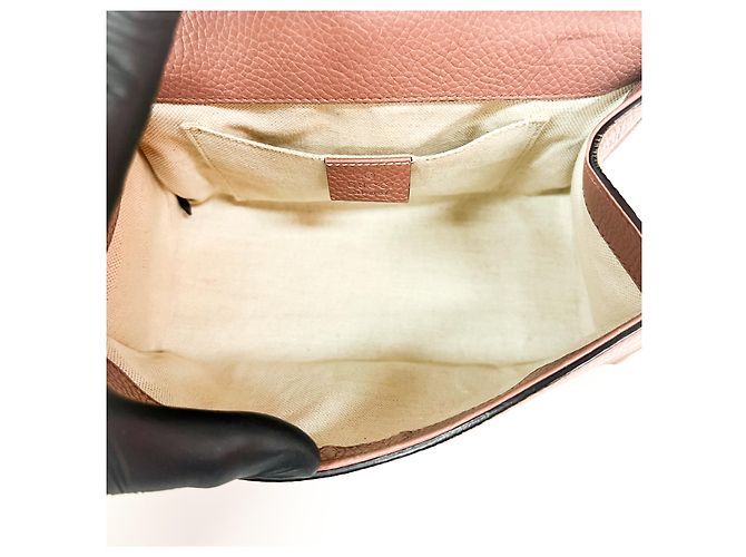 Gucci GG Marmont Zip Matelasse Leather Large Rosa - vista 6