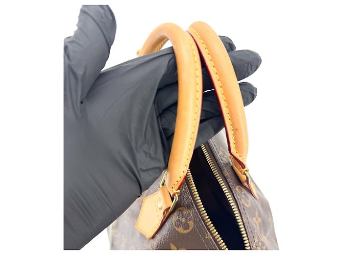 Louis Vuitton Speedy Bandouliere Monogram Canvas 30 Marrone - vista 7