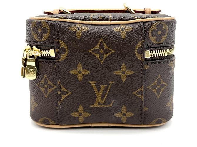 Louis Vuitton Nice Vanity Case Monogram Canvas Nano Marrone - vista 2