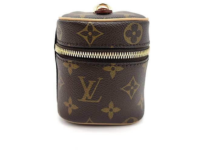 Louis Vuitton Nice Vanity Case Monogram Canvas Nano Marrone - vista 4