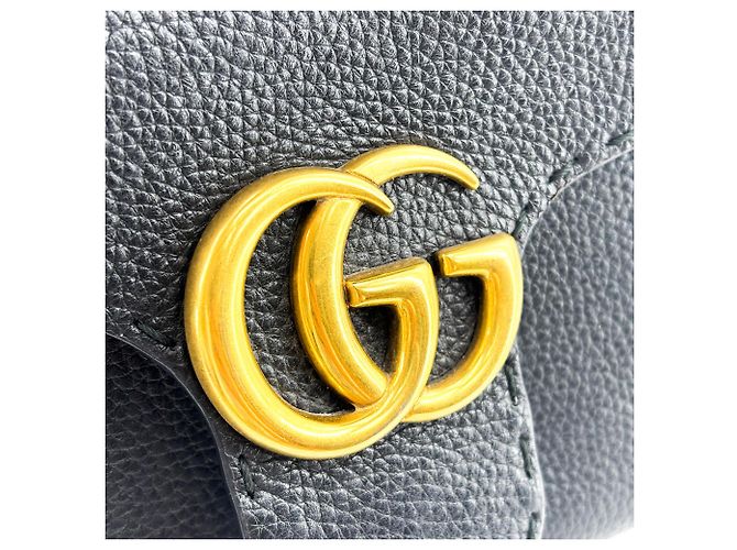 Gucci GG Marmont Gürtel aus gestepptem Leder Schwarz - Ansicht 7