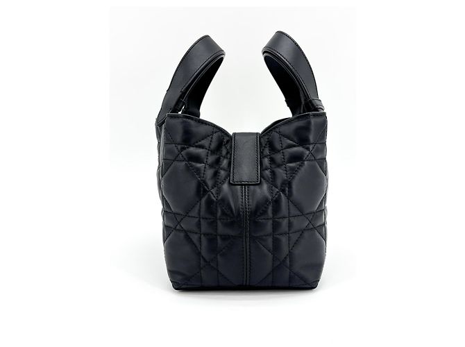 Christian Dior Toujours Macrocannage Quilt Calfskin Medium Nero - vista 4