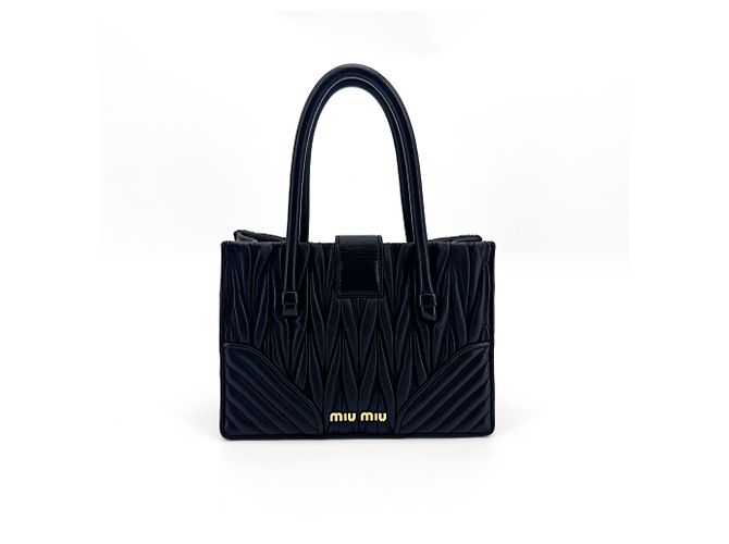 Miu Miu Confidential Matelasse Leather Black - view 3