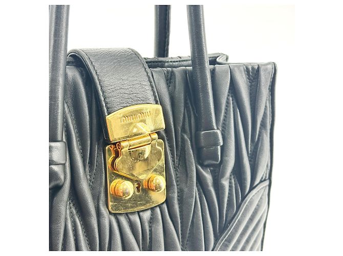 Miu Miu Confidential Matelasse Leather Black - view 7