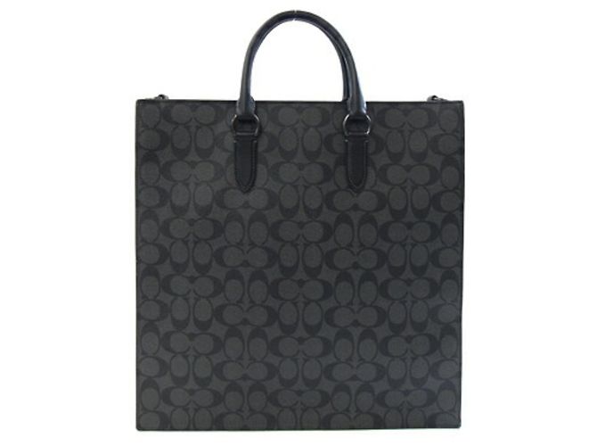 Borsa Tote Grande Coach Signature Dylan Marrone Nero - vista 2