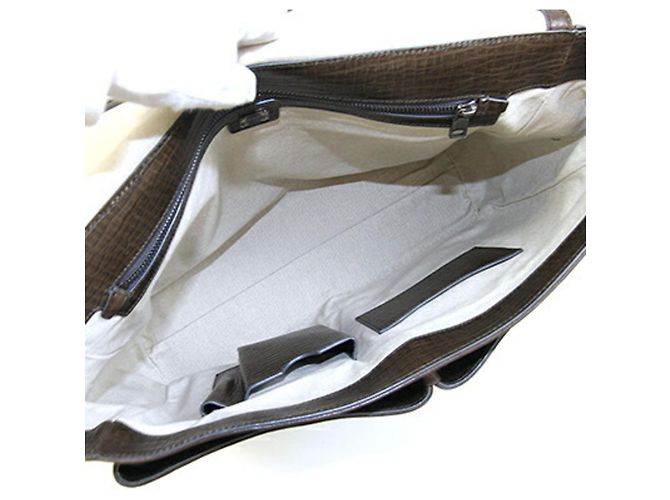 Borsa a tracolla in pelle marrone scuro Dolce & Gabbana - vista 3