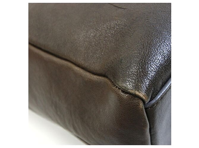 Borsa a tracolla in pelle marrone scuro Dolce & Gabbana - vista 5