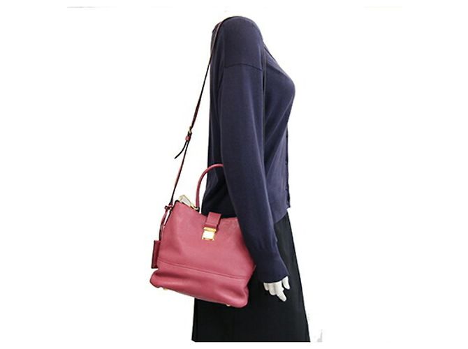 Borsa a tracolla Miu Miu in pelle Madras Pink Rosa - vista 10