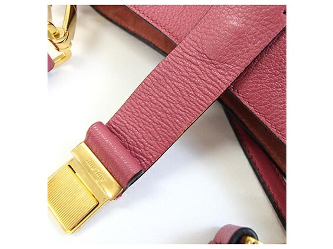 Borsa a tracolla Miu Miu in pelle Madras Pink Rosa - vista 4