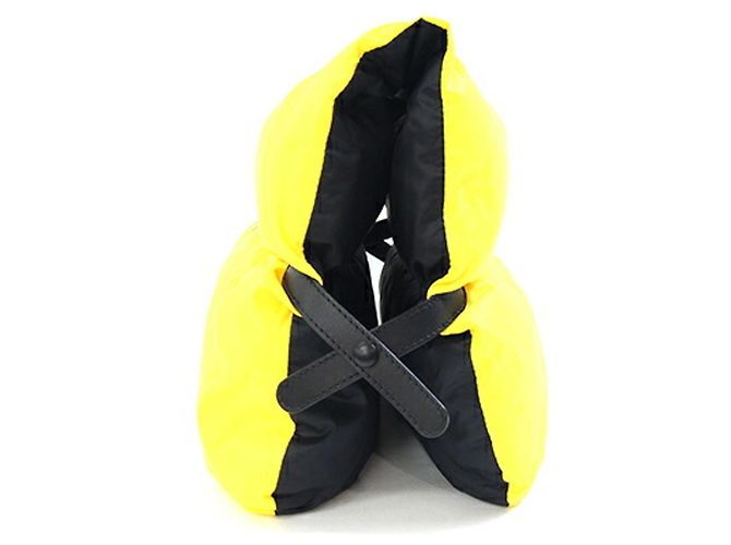 Copertura per borsa a mano Valextra SGES56517 Nero Giallo - vista 3
