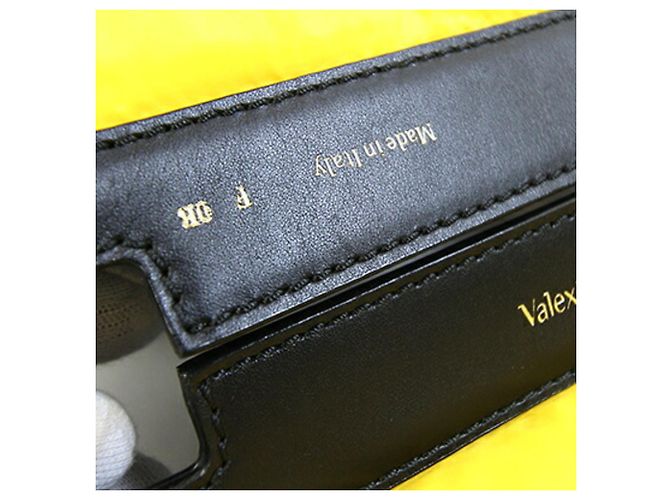 Copertura per borsa a mano Valextra SGES56517 Nero Giallo - vista 7