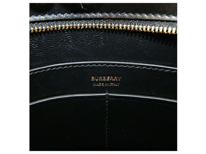 Borsa a mano Burberry in pelle nera Nero - vista 4