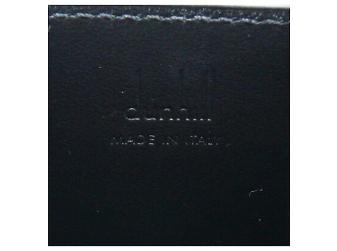 Alfred Dunhill Borsa a tracolla in pelle nera e grigia Dunhill Marrone Nero - vista 4