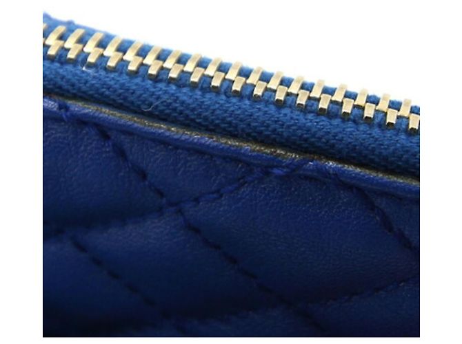 Borsa a pochette in pelle Dolce & Gabbana Blu Verde Porpora - vista 7