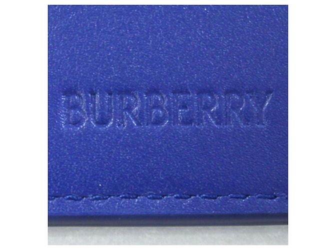Burberry Blue Leather Bi-fold Wallet - view 5