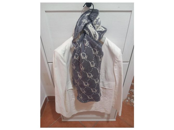Christian Dior Monogram Schal Grau Roh - Ansicht 3