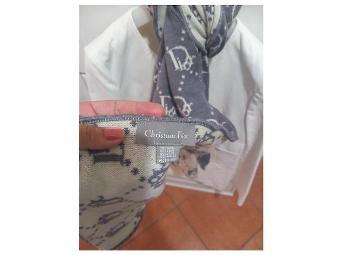 Christian Dior Monogram Schal Grau Roh - Ansicht 5