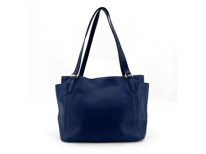 Sac Tote Prada Vitello Daino Vitello Daino Medium Bleu Marine - vue 2