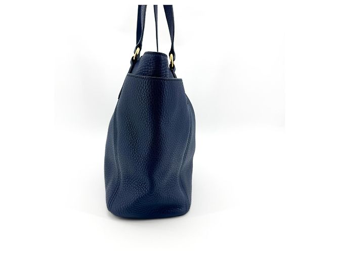 Sac Tote Prada Vitello Daino Vitello Daino Medium Bleu Marine - vue 3