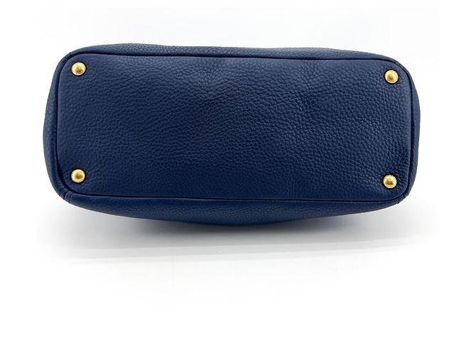 Sac Tote Prada Vitello Daino Vitello Daino Medium Bleu Marine - vue 5
