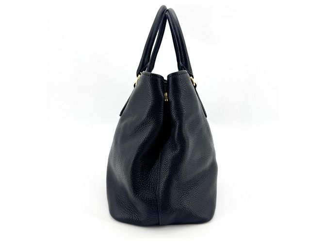 Sac à main Prada Convertible Top Handle Satchel Vitello Daino Medium Noir - vue 3