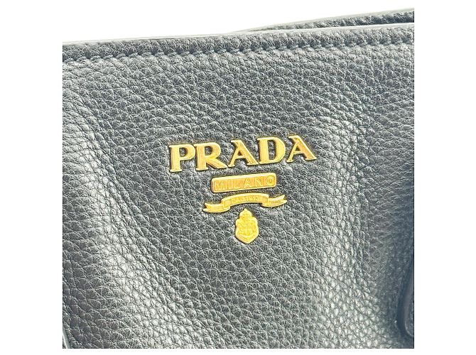 Sac à main Prada Convertible Top Handle Satchel Vitello Daino Medium Noir - vue 6