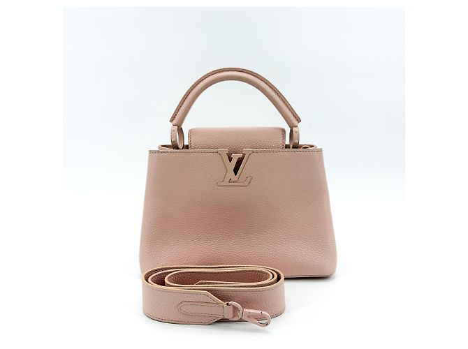 Louis Vuitton Flower Chain Capucines Leather BB Beige - vista 2