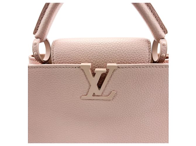 Louis Vuitton Flower Chain Capucines Leather BB Beige - vista 7