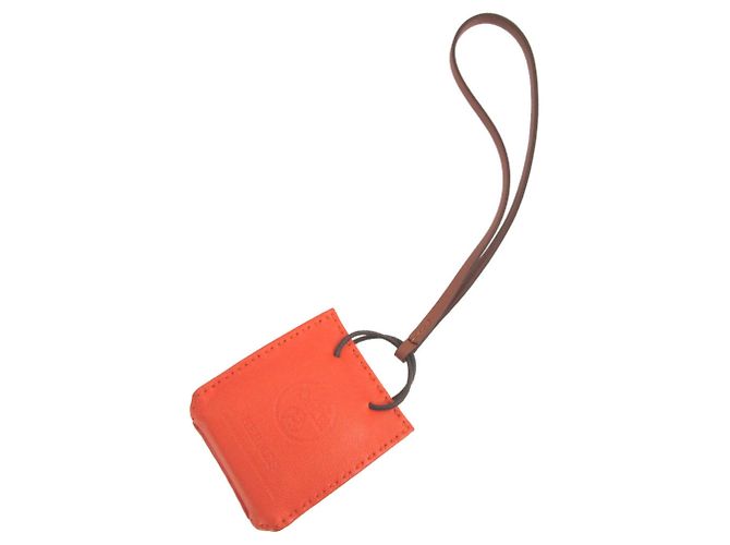 Hermès Hermes Agneau Milo Feu Schlüsselanhänger Rot - Ansicht 2