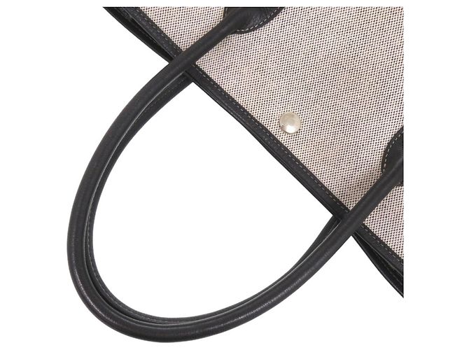 Hermès Hermes Garden Party 36 PM Tote Bag Braun Schwarz Roh - Ansicht 6