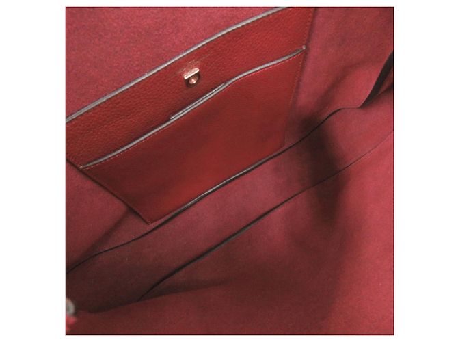 Borsa a tracolla Salvatore Ferragamo Gancini in pelle rossa Rosso - vista 6