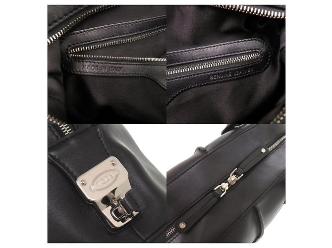 Borsa a mano Tod's D-Styling in pelle nera Nero - vista 9