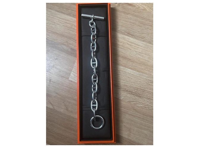 Pulseira Hermès Chaine d'Ancre em prata - vista 3