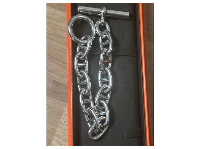 Pulseira Hermès Chaine d'Ancre em prata - vista 4