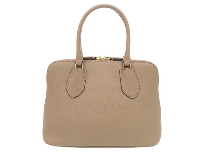 Borsa a mano media in pelle martellata Tory Burch Swing Beige - vista 2