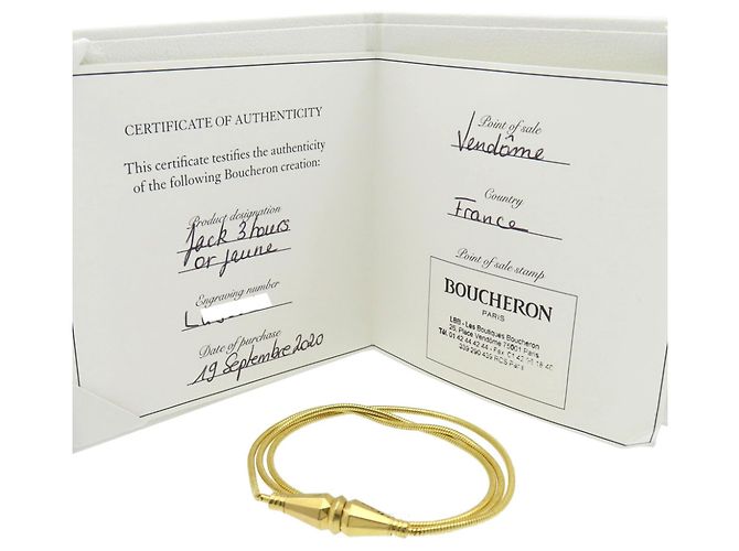 Pulsera de dijes Boucheron Jacques de 3-Loop Dorado - vista 2
