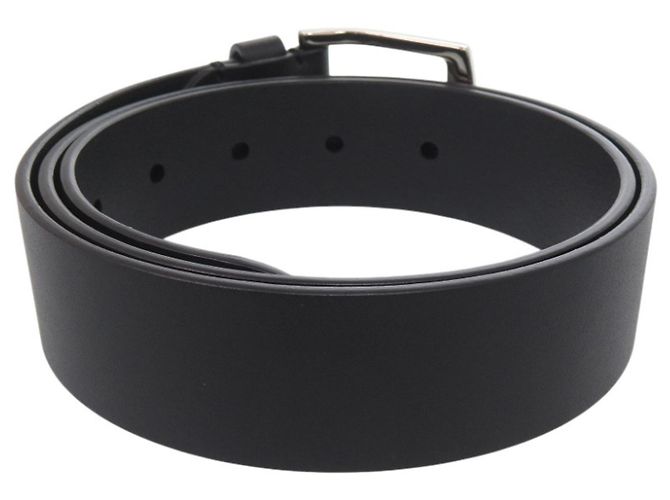 Burberry Leather Belt Black Silvery - view 3
