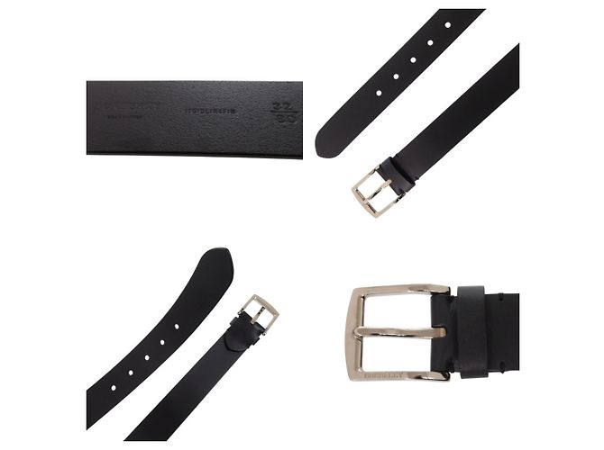 Burberry Leather Belt Black Silvery - view 4