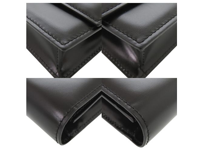 Bulgari Borsa a tracolla/pochette 2-Way in pelle nera con logo BVLGARI Nero - vista 5