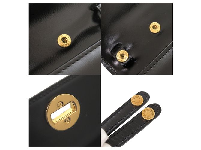 Bulgari Borsa a tracolla/pochette 2-Way in pelle nera con logo BVLGARI Nero - vista 9