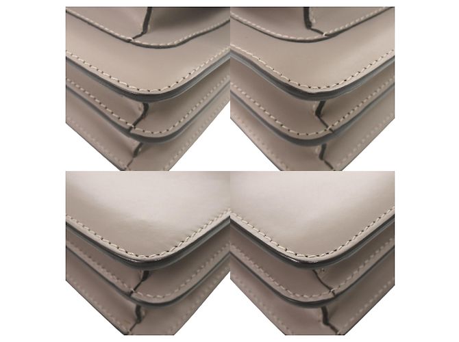 Marni Trunk Schultertasche aus Leder Braun Grün - Ansicht 5